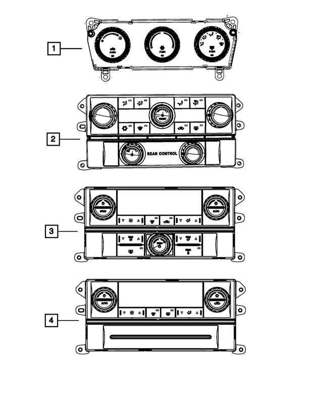 55111950AD - Electrical: A/c And Heater Control for Mopar Image image