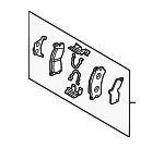 GGYB2648Z - : Disc Brake Pad Set for Mazda: Protege Image