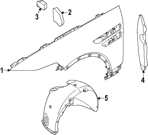 Fender & Components for 2025 Genesis GV80 Coupe #0