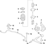 5061138 - Suspension: ACDelcoâ„¢ Strut for GM Image