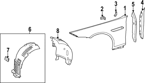 Fender & Components for 2022 Mercedes-Benz SL 55 AMG&reg; #0