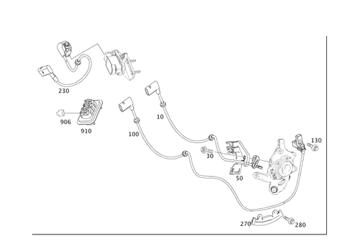 Rear Axle Wiring for 2015 Mercedes-Benz GLK250 #0