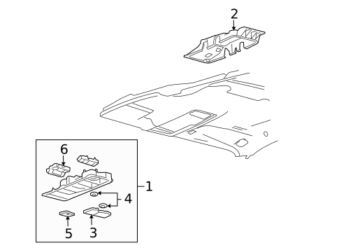 Overhead Console for 2005 Ford Freestar #0
