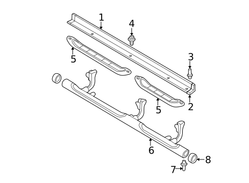 Exterior Trim - Pillars for 2002 Mitsubishi Montero Sport #0