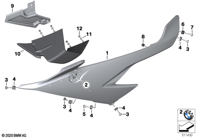 36135A37E40 - : Hub Cap 50 Years M - Bmw for BMW-Motorrad Image