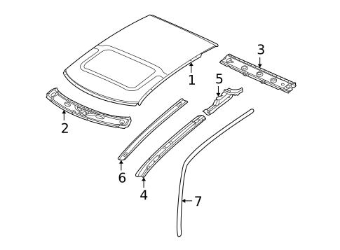 Roof & Components for 2007 Saab 9-5 #0