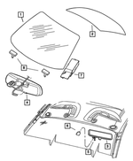 5008025AB - : Windshield Retainer for Mopar Image