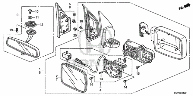 Mirror for 2011 Honda Element #0