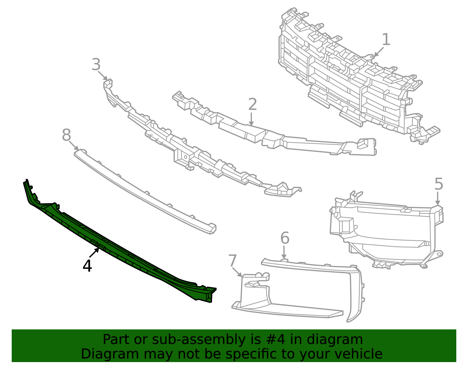 Bページ　e3k 2024-2026 Porsche Cayenne Lower Grille 9Y0-807-684-B-OK1 | OEM