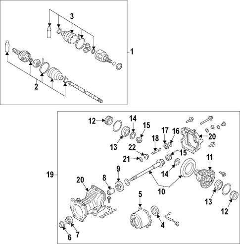Axle Shafts & Joints for 2020 Nissan Rogue #0
