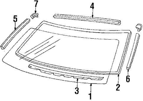 Reveal Moldings for 1990 Dodge Colt #0