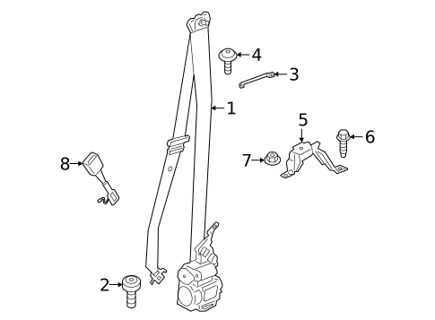 Front Seat Belts for 2024 BMW X5 #0