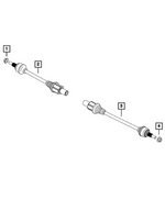 68586400AA - Differential and Drive Line: Axle Half Shaft for Mopar Image image