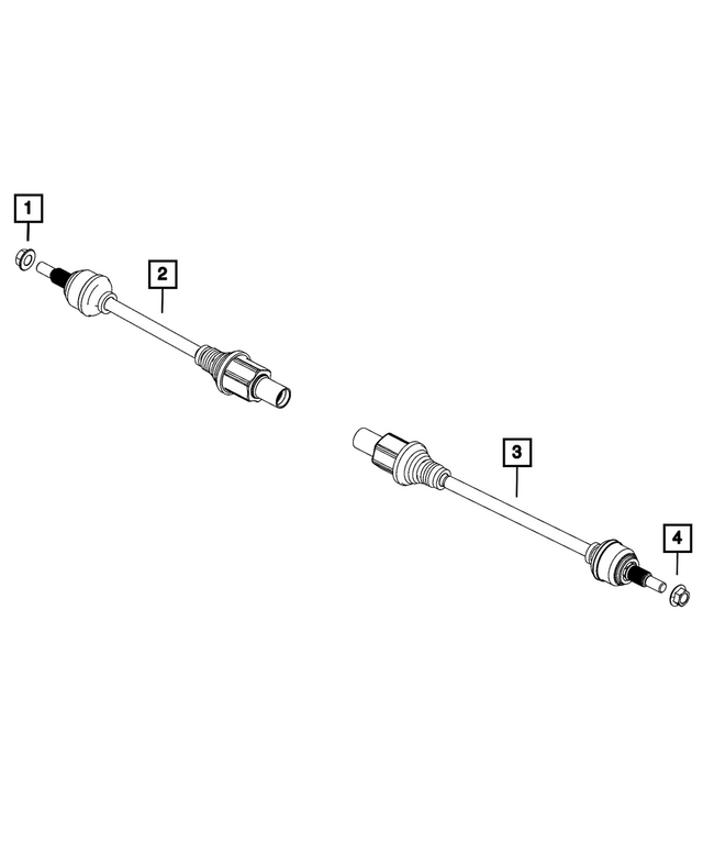 68586401AA - : Axle Half Shaft for Mopar Image