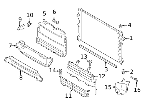 Radiator & Components for 2021 Jaguar E-Pace #0