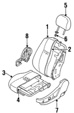 8972992391 - : Seat Cushion for Isuzu Image