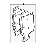 34208842966 - : Disc Brake Pad Set for BMW: 760i xDrive, XM Image