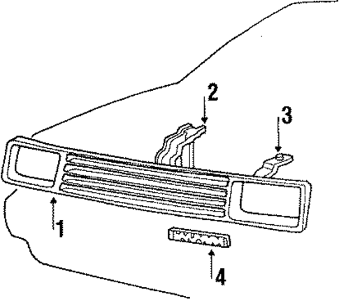 Grille for 1986 Hyundai Excel #0
