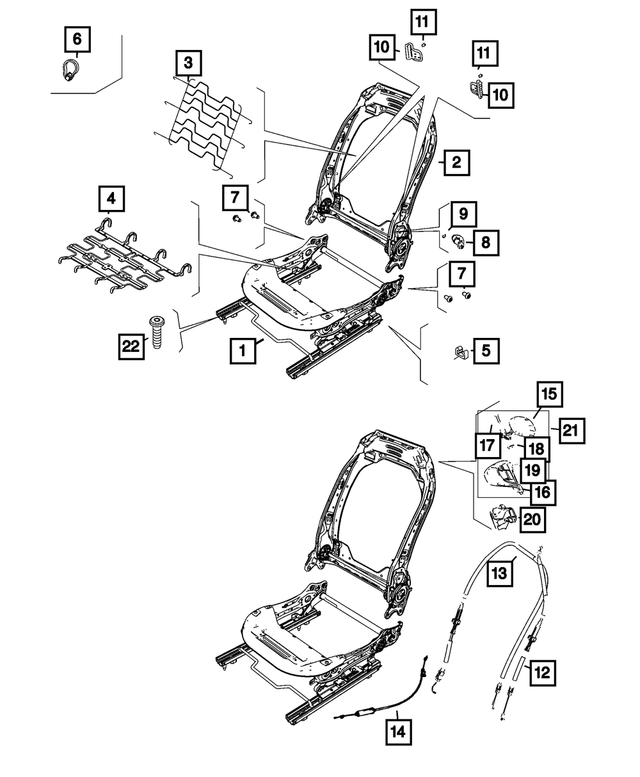 68654974AA - : Seat Back Bezel for Mopar Image