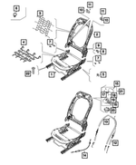 68678882AA - Interior Trim: Manual Seat Adjuster for Mopar Image