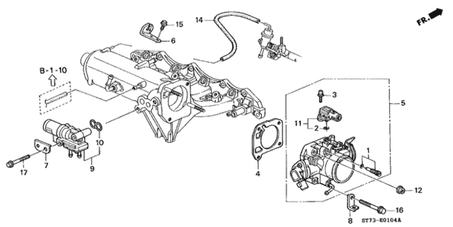 Throttle Body (5) for 2000 Acura Integra #0