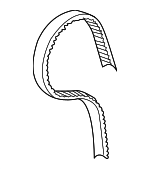 14400R9PA01 - : Timing Belt for Honda: Odyssey, Passport, Pilot, Ridgeline Image