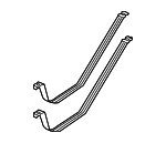 1J0201653J - Fuel System: Fuel Tank Mount Strap for Volkswagen: Beetle, Golf, Jetta Image