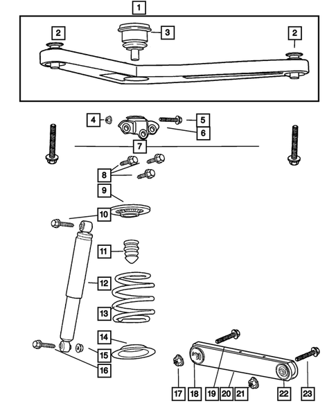 Rear Suspension for 2002 Jeep Liberty #0