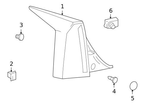 Tail Lamps for 2004 Cadillac XLR #0