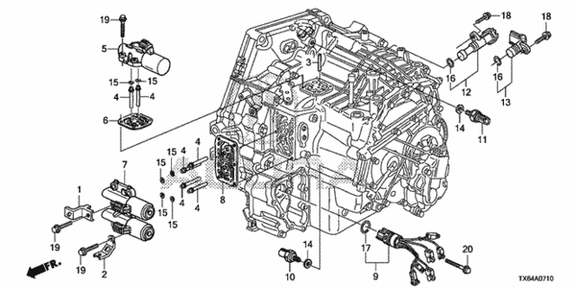 AT Sensor - Solenoid (5AT) for 2014 Acura ILX #0