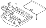 F1CZ58519A58AA - Body: Roof Console for Ford: Escort Image