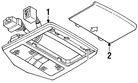 Overhead Console for 1992 Ford Escort #0