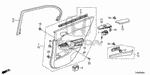 90666TA0A01 - Interior/Bumper: CLIP, SNAP FITTING (PO)(ORANGE) for Honda Image