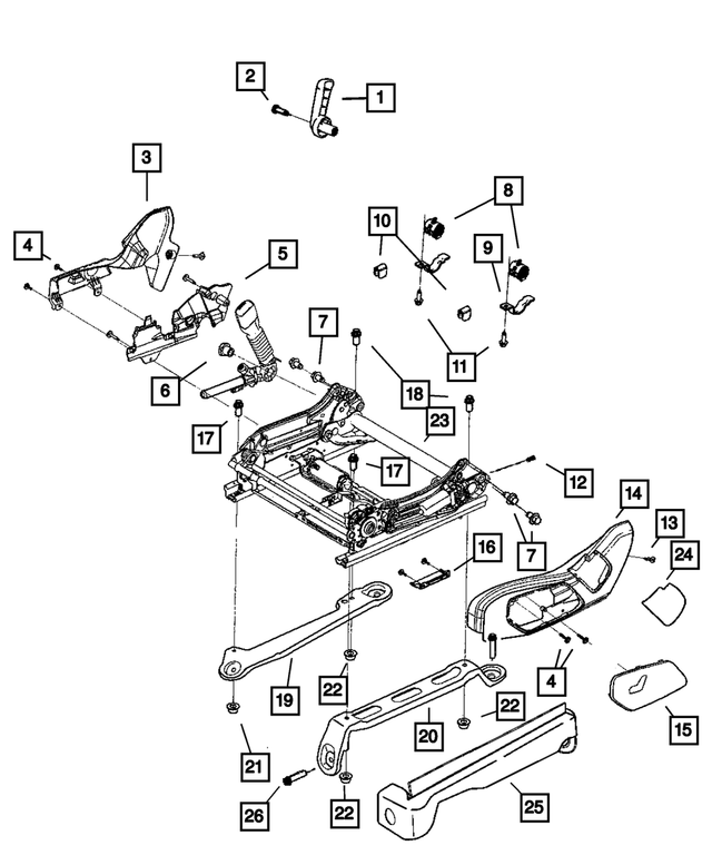 1BG411DVAA - Interior Trim: Seat Adjuster Shield for Mopar Image