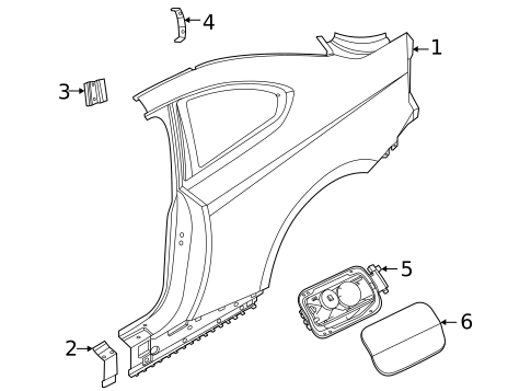 Quarter Panel & Components for 2024 BMW 230i #0