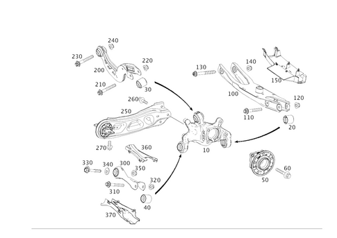 Rear Axle Mount for 2016 Mercedes-Benz B250e #0