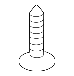 1249305167E - Body: Lower Deflector Screw for Genesis: Electrified G80, Electrified GV70, G70, G80, G90, GV60, GV70, GV80, GV80 Coupe | Hyundai: Accent, Azera, Elantra, Elantra GT, Elantra N, Equus, Genesis, Ioniq, Ioniq 5, Ioniq 6, Kona, Kona Electric, Kona N, Palisade, Santa Cruz, Santa Fe, Santa Fe Sport, Santa Fe XL, Sonata, Tucson, Veloster, Veloster N, Venue Image