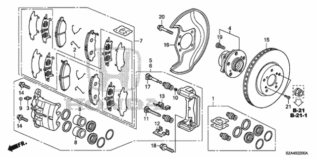 Front Brake for 2012 Honda Pilot #0