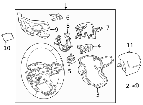 Steering Wheel & Trim for 2026 Chevrolet Colorado #0