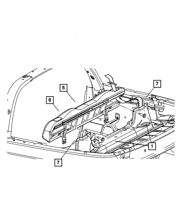 « 5139521AA – Interior Trim : Siège Rembourrage pour Mopar Image »