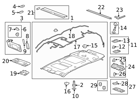 Lighting - Interior for 2012 Buick Enclave #1