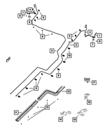 68175258AB - Brakes: Brake Hose, Right Rear for Mopar Image