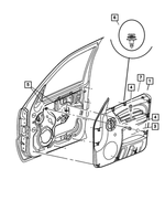 5GF00XDVAQ - : Front Door Trim Panel, Right for Mopar Image