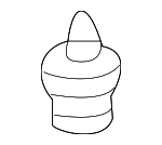 90667TC0U01ZA - Body: Upper Trim Panel Clip for Honda: Accord, Civic, Clarity, HR-V, Insight Image