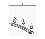 84432TM8A01ZA - : 2010-2011 Honda Insight - Garnish Assembly Tailgate Middle*NH686L* (Warm Gray) for Honda: Insight Image