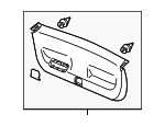 84440TM8A02ZB - : Lift Gate Trim for Honda: Insight Image
