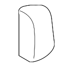 7512930010 - Body: Lift Gate Cushion for Lexus: CT200h, ES250, ES300h, ES350, GX550, NX200t, NX250, NX300, NX300h, NX350, NX350h, NX450h+, RC F, RC200t, RC300, RC350, RX350, RX350h, RX350L, RX450h, RX450h+, RX450hL, RX500h, RZ300e, RZ450e Image