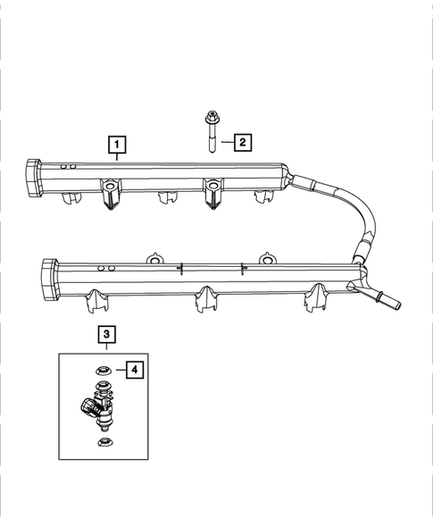 Fuel Rail and Injectors for 2021 Ram ProMaster 1500 #0