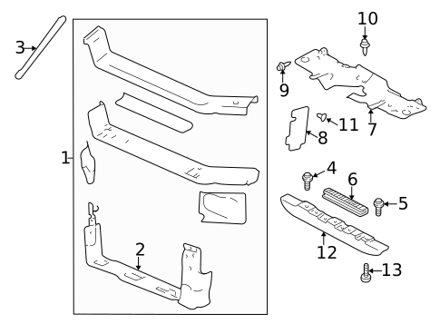 Radiator Support for 2002 Chevrolet Impala #0