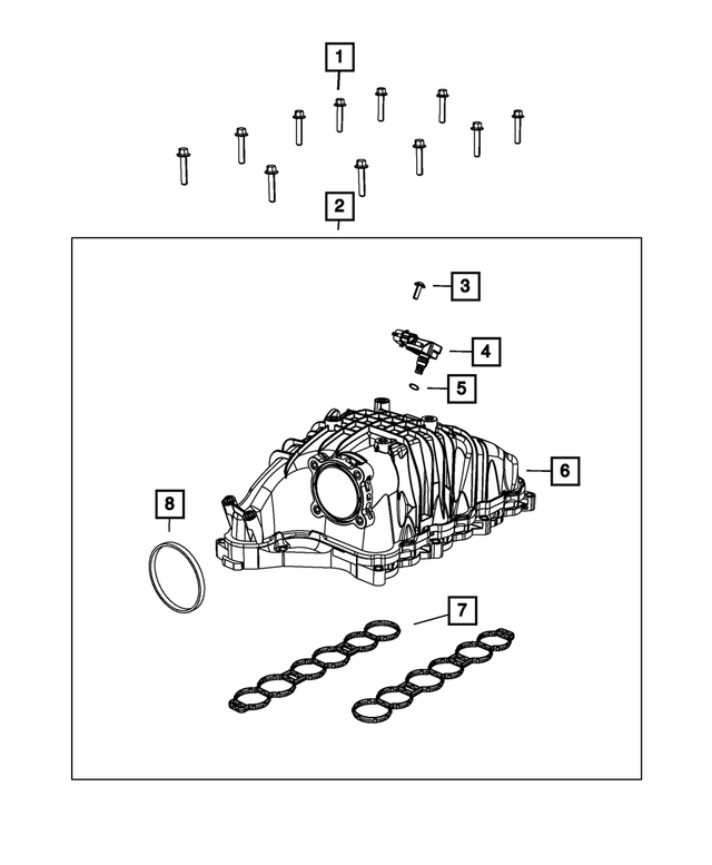68492932AA - Engine: Hex Flange Head Bolt for Mopar Image image